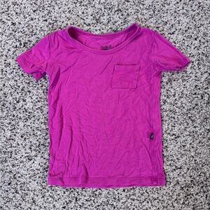 Kyte baby short sleeve pjs, raspberry, 2T